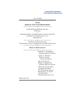 Brief of respondents Jefferson S. Dunn