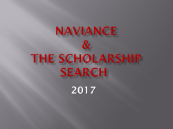 Naviance Scholarship Search