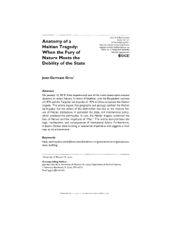 Anatomy of a Haitian Tragedy