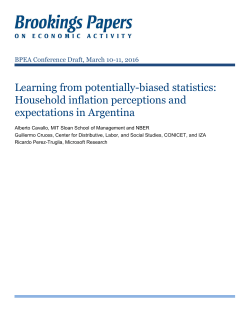 Learning from potentially-biased statistics: Household inflation
