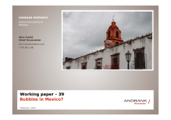 Bubbles in Mexico? Working paper - 39