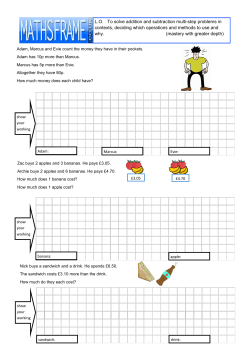 LO To solve addition and subtraction multi-step