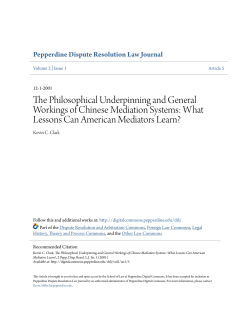 The Philosophical Underpinning and General Workings of Chinese