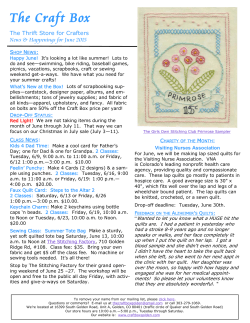 June 2015 Newsletter