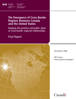 The Emergence of Cross-Border Regions Between Canada and the