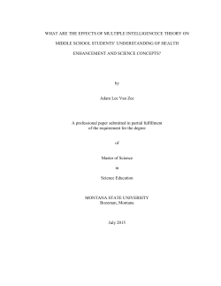 Adam Van Zee - ScholarWorks