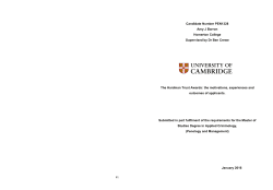 the motivations, experiences and outcomes of