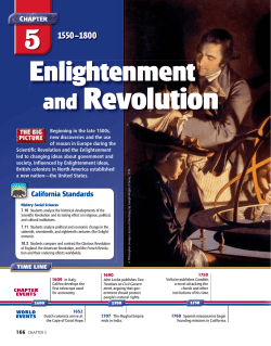 Chapter 5, Enlightenment and Revolution, 1550-1800