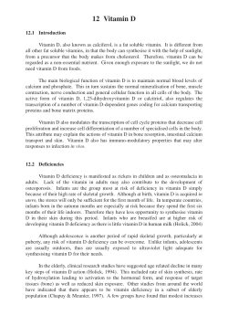 Chap. 12: Vitamin D