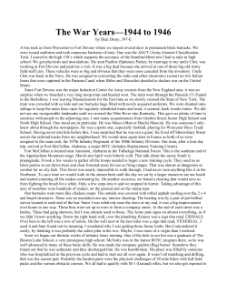 The War Years&mdash;1944 to 1946 - George C. Marshall Foundation