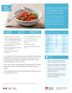 CROWD-PLEASING CHICKPEA AND CARROT SALAD