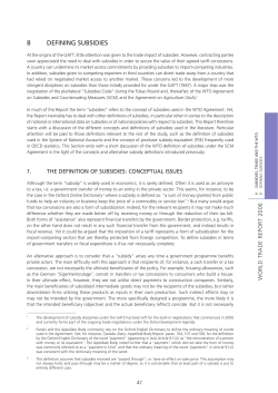 B DEFiNiNG SUBSiDiES - World Trade Organization