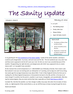 The Sanity Update - The Sanity Search