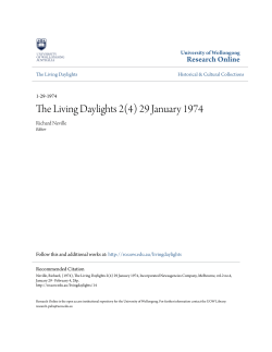 The Living Daylights 2(4) 29 January 1974 - Research Online