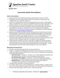 Community Garden Plot Guidelines