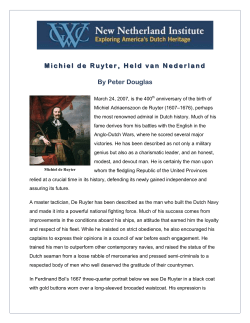 Michiel de Ruyter - New Netherland Institute