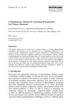 A morphometric method for correcting phytoplankton