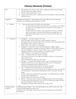 Literary Elements (Fiction)