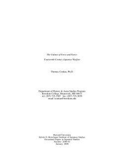 Conlan Paper PDF - Reischauer Institute of Japanese Studies