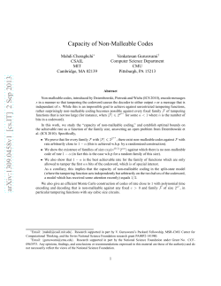 Capacity of Non-Malleable Codes