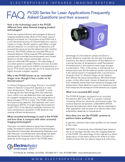 PV320 Series for Laser Applications Frequently
