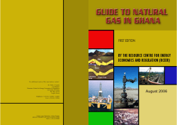 Guide to Natural Gas in Ghana - Bureau of Economic Geology
