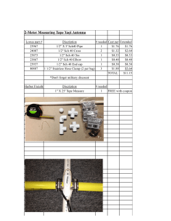 Tape Measure 2 Meter Yagi Complete.docx
