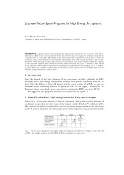Japanese Future Space Programs for High Energy Astrophysics