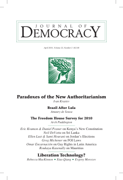 Paradoxes of the New Authoritarianism