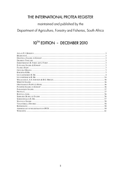 the international protea register the international protea