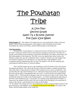 EDU 414 Unit Plan Final Powhatan