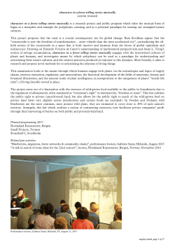 characters in a forest telling stories musically current research