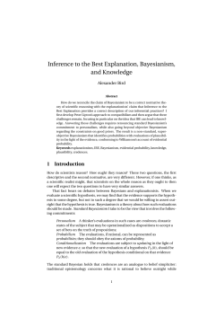 Inference to the Best Explanation, Bayesianism, and Knowledge