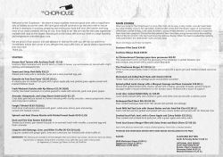 MAIN COURSE - The Chophouse