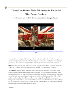 Through the Perilous Fight: Life during the War of 1812