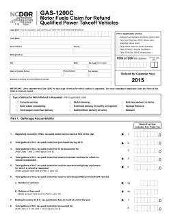 GAS-1200C - North Carolina Department of Revenue