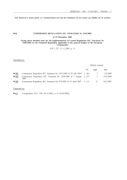 B COMMISSION REGULATION (EC, EURATOM) No 2342/2002 of