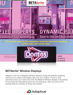 BETAbrite&reg; Window Displays - Alpha