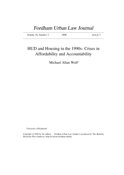 Fordham Urban Law Journal