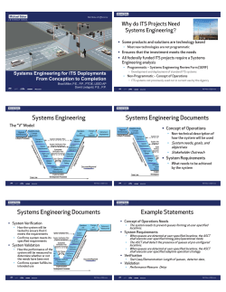 Systems Engineering Systems Engineering Documents Systems