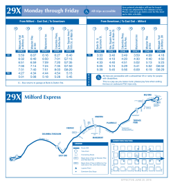 Monday through Friday 29X Milford Express
