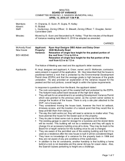 Minutes - District of Saanich