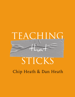 Teaching that Sticks