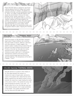 Planet Descriptions (6 different planets)