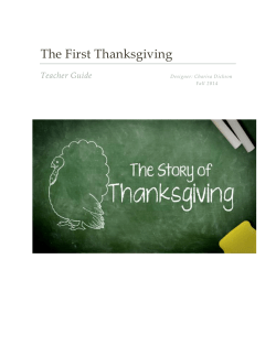 The First Thanksgiving