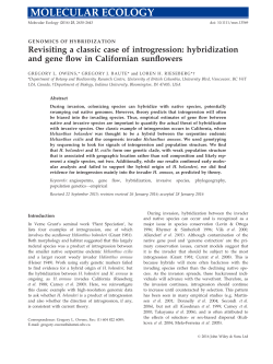 Revisiting a classic case of introgression: hybridization and gene