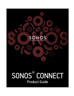 SONOS CONNECT - SmartThings Support