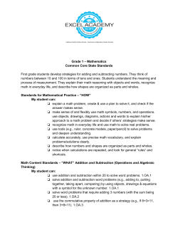 Math 1st Grade - Excel Academy