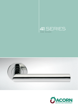 41 series - Acorn Architectural Ironmongery Ltd