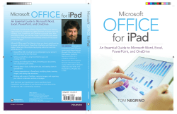 Microsoft Office for iPad: An Essential Guide to Microsoft Word, Excel